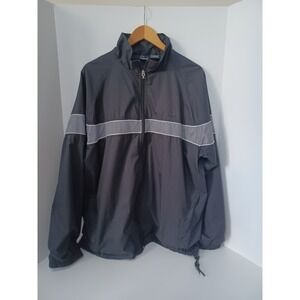 Head Men's Size XL Full Zip Black And‎ Gray Duster Lightweight Windbreaker